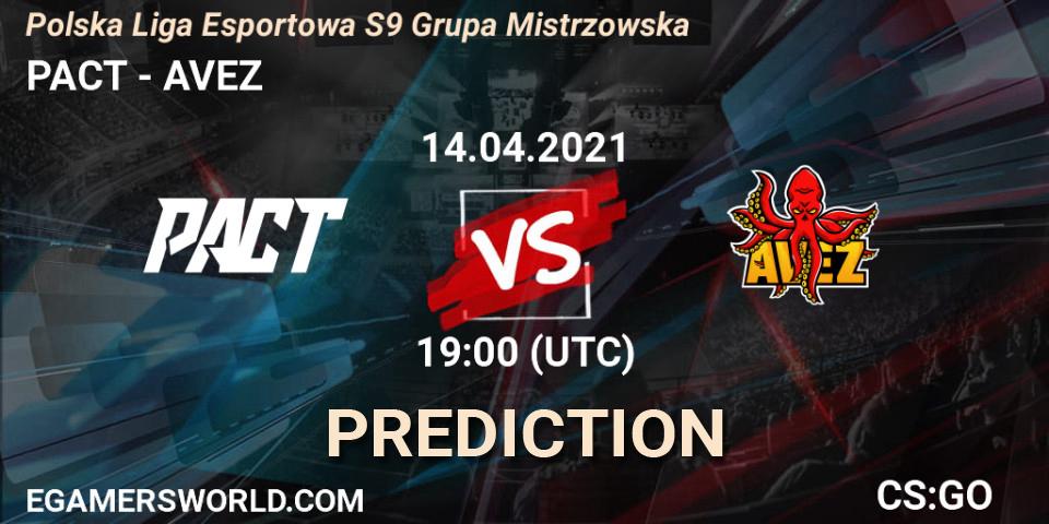 Prognoza PACT - AVEZ. 14.04.21, CS2 (CS:GO), Polska Liga Esportowa S9 Grupa Mistrzowska