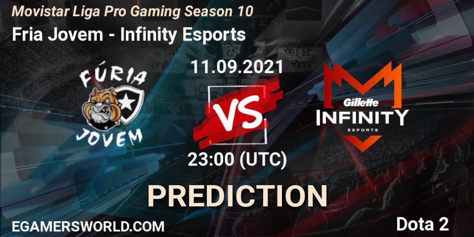 Prognoza Fúria Jovem - Infinity Esports. 11.09.2021 at 23:00, Dota 2, Movistar Liga Pro Gaming Season 10