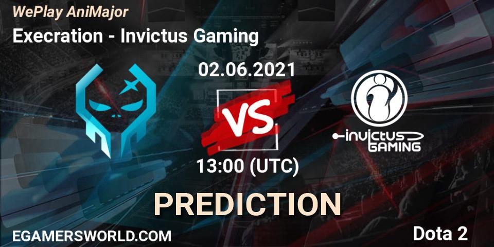 Prognoza Execration - Invictus Gaming. 02.06.2021 at 14:01, Dota 2, WePlay AniMajor 2021