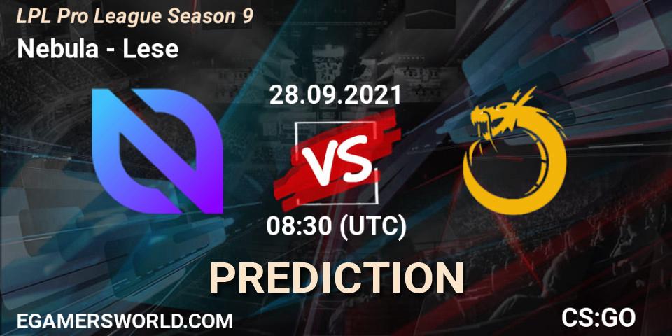 Prognoza Nebula - Lese. 28.09.2021 at 08:00, Counter-Strike (CS2), LPL Pro League 2021 Season 3