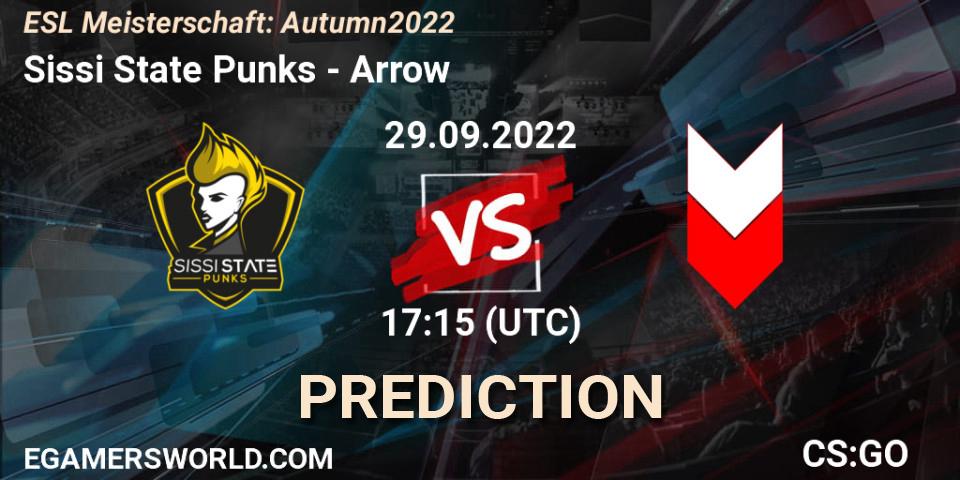 Prognoza Sissi State Punks - Arrow. 29.09.22, CS2 (CS:GO), ESL Meisterschaft: Autumn 2022