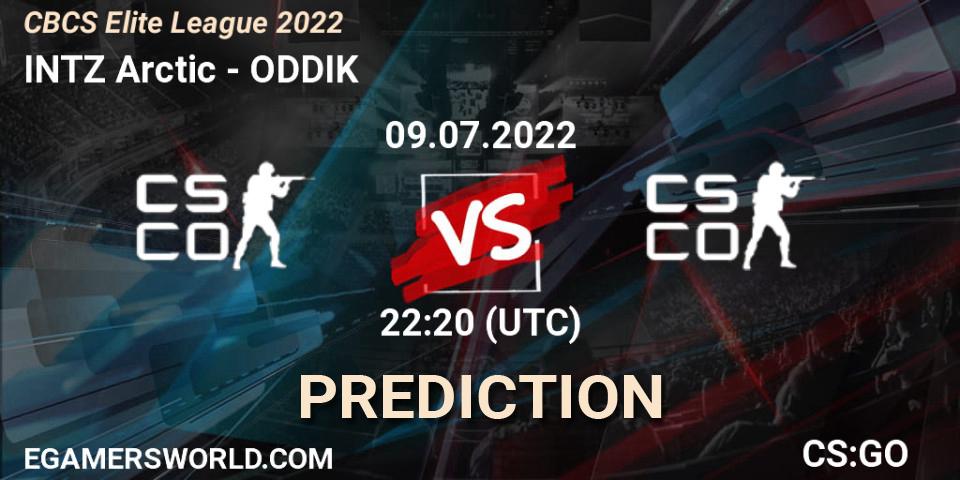Prognoza INTZ Arctic - ODDIK. 10.07.22, CS2 (CS:GO), CBCS Elite League 2022