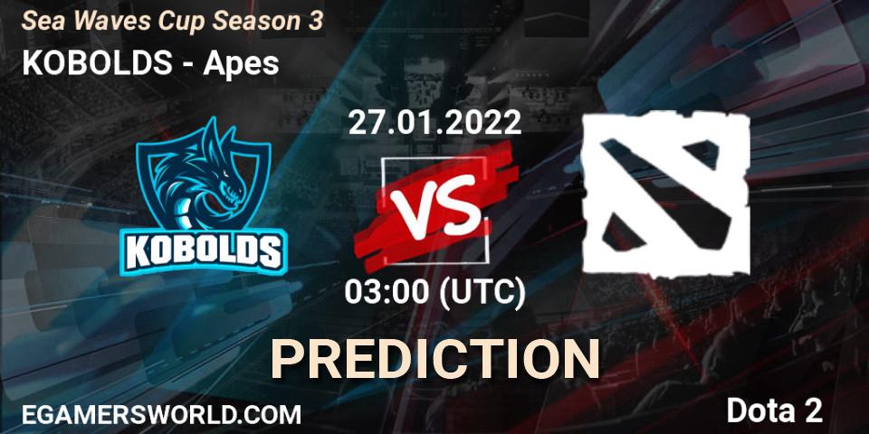 Prognoza KOBOLDS - Apes. 27.01.2022 at 03:07, Dota 2, Sea Waves Cup Season 3
