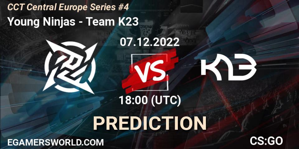 Prognoza Young Ninjas - Team K23. 07.12.22, CS2 (CS:GO), CCT Central Europe Series #4