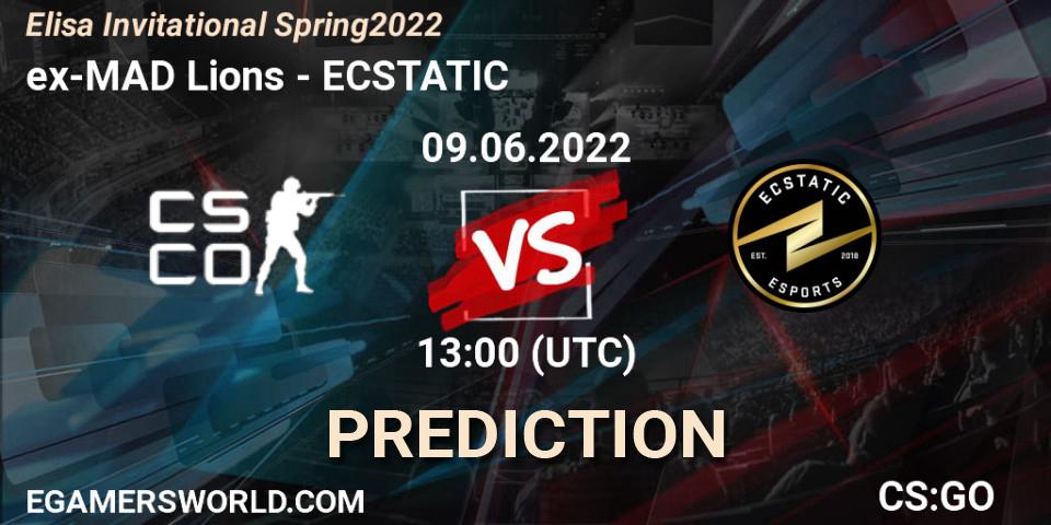 Prognoza ex-MAD Lions - ECSTATIC. 09.06.2022 at 13:00, Counter-Strike (CS2), Elisa Invitational Spring 2022