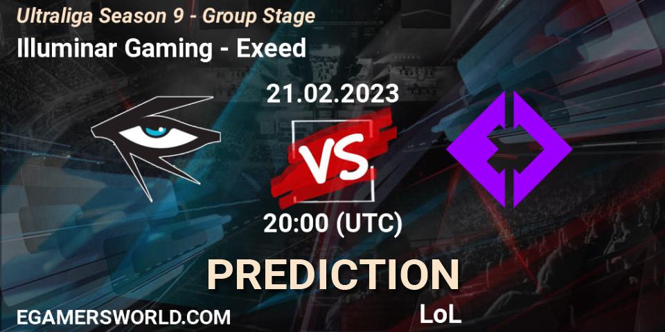 Prognoza Illuminar Gaming - Exeed. 22.02.23, LoL, Ultraliga Season 9 - Group Stage
