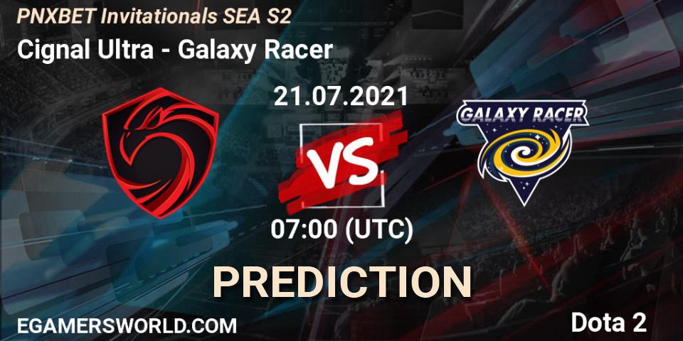Prognoza Cignal Ultra - Galaxy Racer. 21.07.2021 at 07:08, Dota 2, PNXBET Invitationals SEA S2