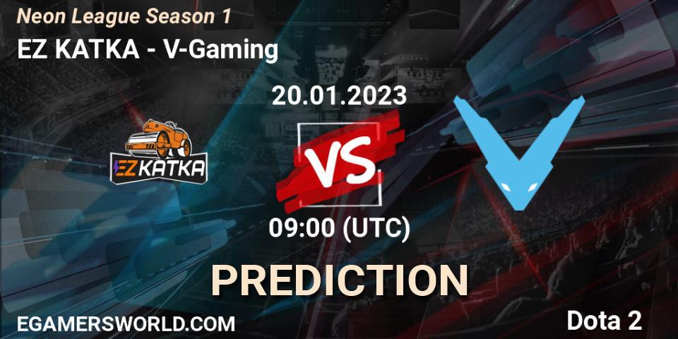 Prognoza EZ KATKA - V-Gaming. 20.01.2023 at 09:14, Dota 2, Neon League Season 1