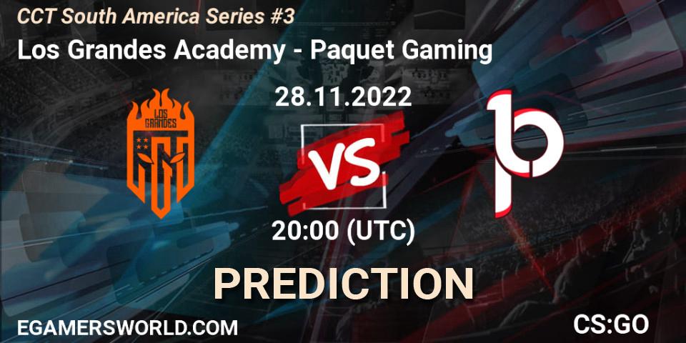 Prognoza Los Grandes Academy - Paquetá Gaming. 28.11.22, CS2 (CS:GO), CCT South America Series #3