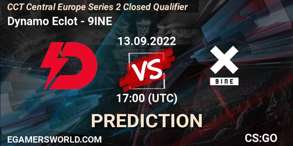 Prognoza Dynamo Eclot - 9INE. 13.09.2022 at 17:00, Counter-Strike (CS2), CCT Central Europe Series 2 Closed Qualifier