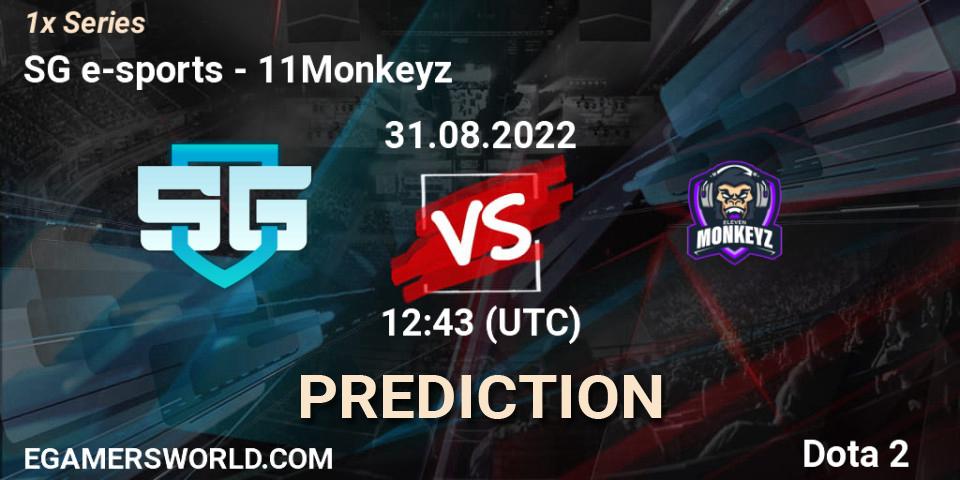 Prognoza SG e-sports - 11Monkeyz. 31.08.2022 at 12:43, Dota 2, 1x Series