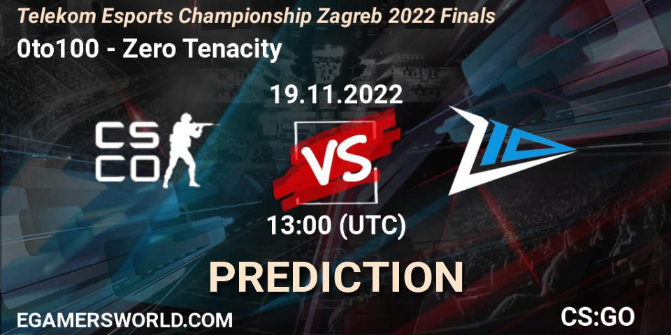 Prognoza 0to100 - Zero Tenacity. 19.11.2022 at 13:40, Counter-Strike (CS2), Telekom eSports Championship 2022