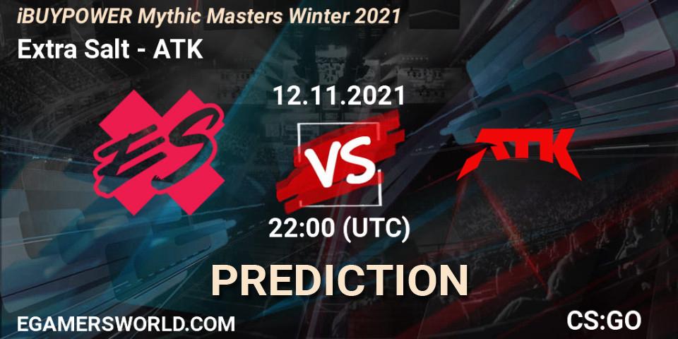 Prognoza Extra Salt - ATK. 12.11.2021 at 22:05, Counter-Strike (CS2), iBUYPOWER Mythic Masters Winter 2021