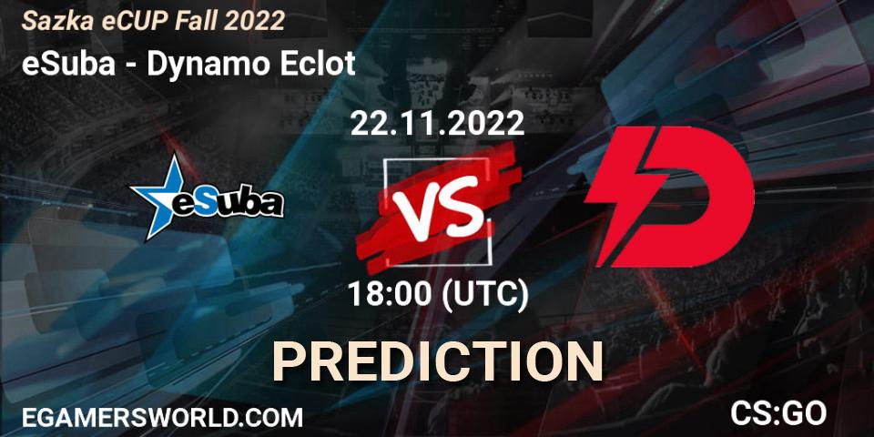 Prognoza eSuba - Dynamo Eclot. 22.11.2022 at 17:20, Counter-Strike (CS2), Sazka eCUP Winter 2022