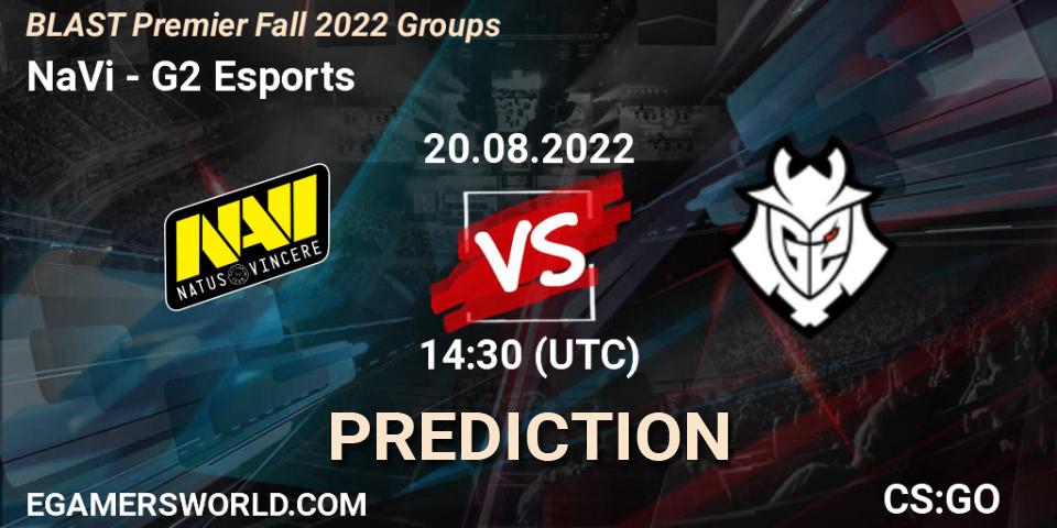 Prognoza NaVi - G2 Esports. 20.08.2022 at 15:00, Counter-Strike (CS2), BLAST Premier Fall 2022 Groups