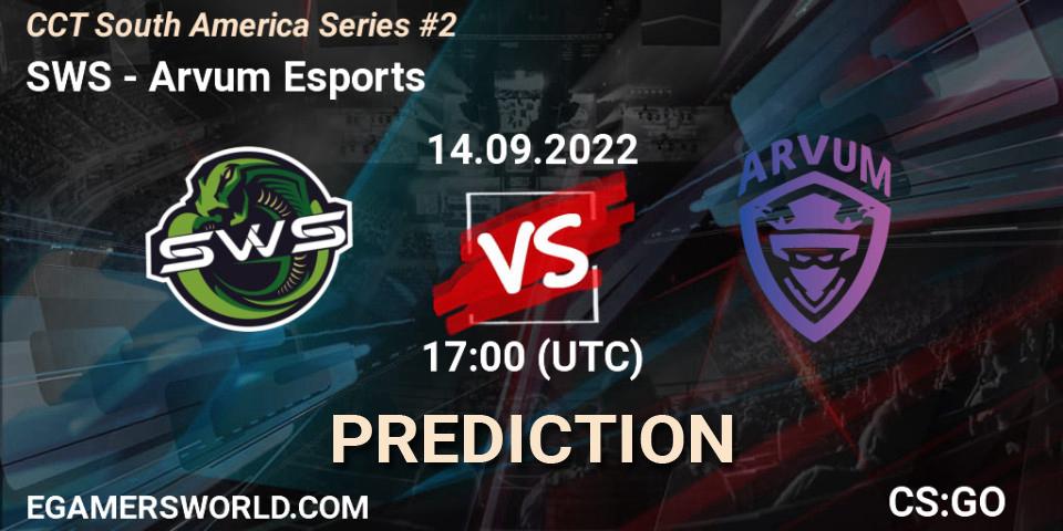 Prognoza SWS - Arvum Esports. 14.09.2022 at 17:00, Counter-Strike (CS2), CCT South America Series #2