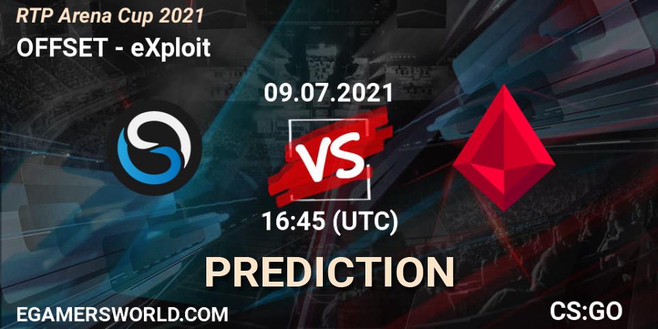 Prognoza OFFSET - eXploit. 09.07.21, CS2 (CS:GO), RTP Arena Cup 2021