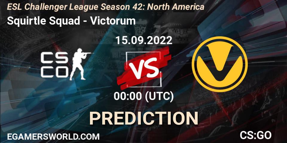 Prognoza Squirtle Squad - Victorum. 20.09.2022 at 02:00, Counter-Strike (CS2), ESL Challenger League Season 42: North America