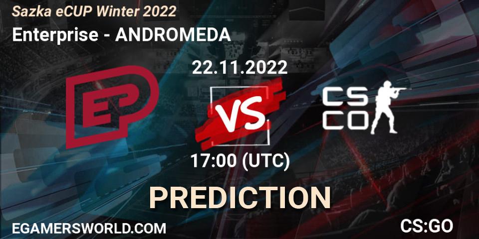Prognoza Enterprise - ANDROMEDA. 22.11.2022 at 17:00, Counter-Strike (CS2), Sazka eCUP Winter 2022