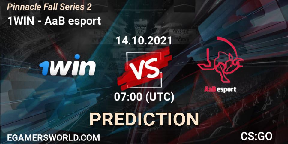 Prognoza 1WIN - AaB esport. 14.10.2021 at 07:00, Counter-Strike (CS2), Pinnacle Fall Series #2