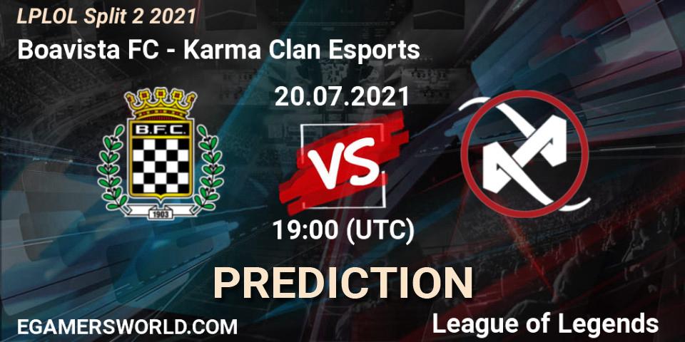 Prognoza Boavista FC - Karma Clan Esports. 20.07.2021 at 19:00, LoL, LPLOL Split 2 2021