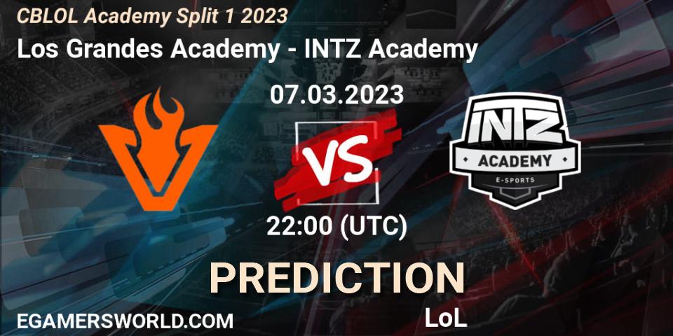 Prognoza Los Grandes Academy - INTZ Academy. 07.03.2023 at 22:00, LoL, CBLOL Academy Split 1 2023
