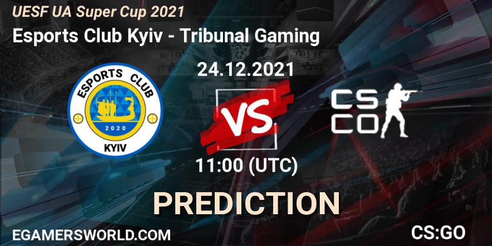 Prognoza Esports Club Kyiv - Tribunal Gaming. 24.12.2021 at 11:00, Counter-Strike (CS2), UESF Ukrainian Super Cup 2021