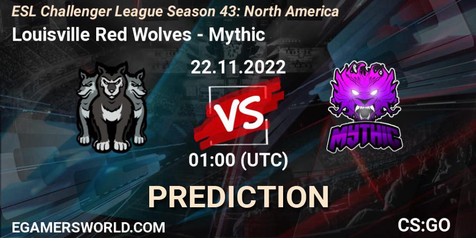 Prognoza Louisville Red Wolves - Mythic. 02.12.2022 at 01:00, Counter-Strike (CS2), ESL Challenger League Season 43: North America