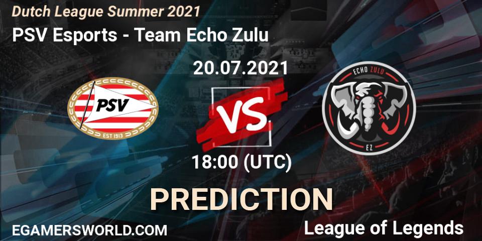 Prognoza PSV Esports - Team Echo Zulu. 22.06.2021 at 18:00, LoL, Dutch League Summer 2021