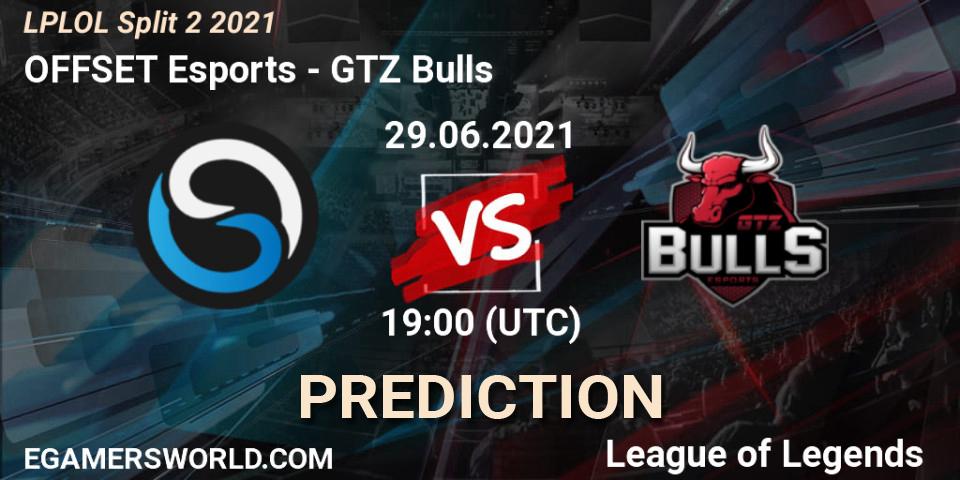 Prognoza OFFSET Esports - GTZ Bulls. 29.06.2021 at 19:00, LoL, LPLOL Split 2 2021
