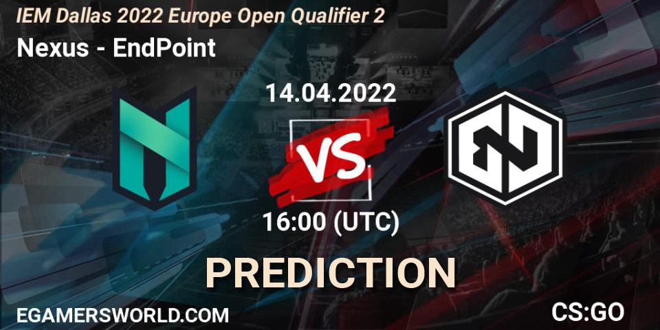 Prognoza Nexus - EndPoint. 14.04.2022 at 16:00, Counter-Strike (CS2), IEM Dallas 2022 Europe Open Qualifier 2