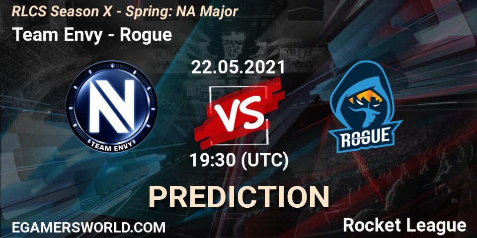 Prognoza Team Envy - Rogue. 22.05.2021 at 19:30, Rocket League, RLCS Season X - Spring: NA Major