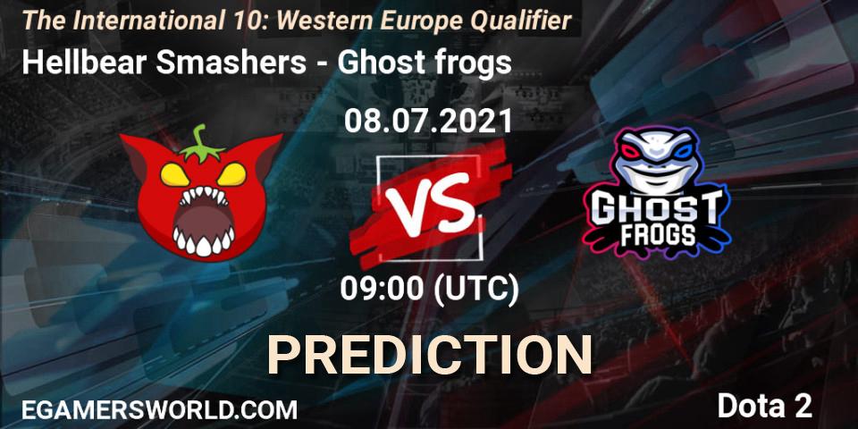 Prognoza Hellbear Smashers - Ghost frogs. 08.07.2021 at 09:00, Dota 2, The International 10: Western Europe Qualifier