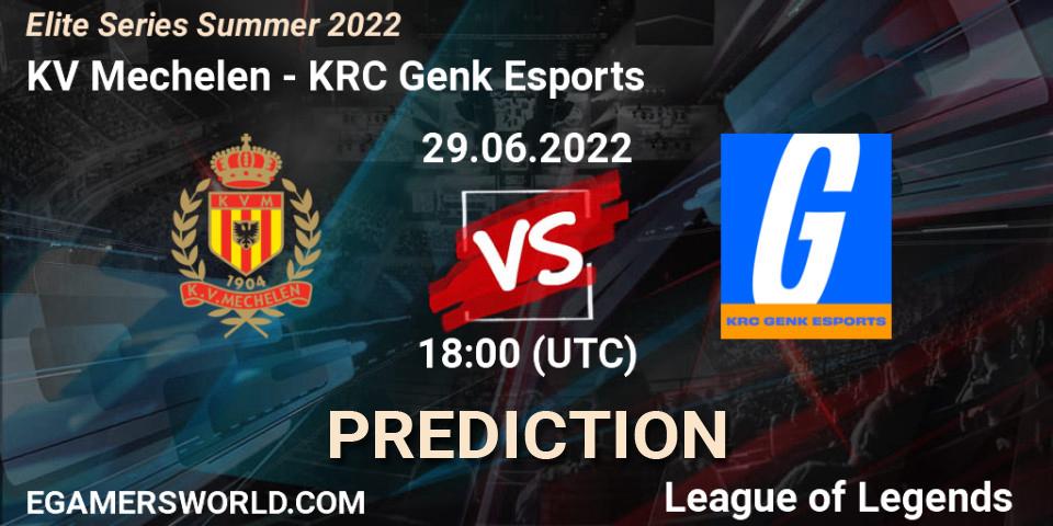 Prognoza KV Mechelen - KRC Genk Esports. 29.06.2022 at 18:00, LoL, Elite Series Summer 2022