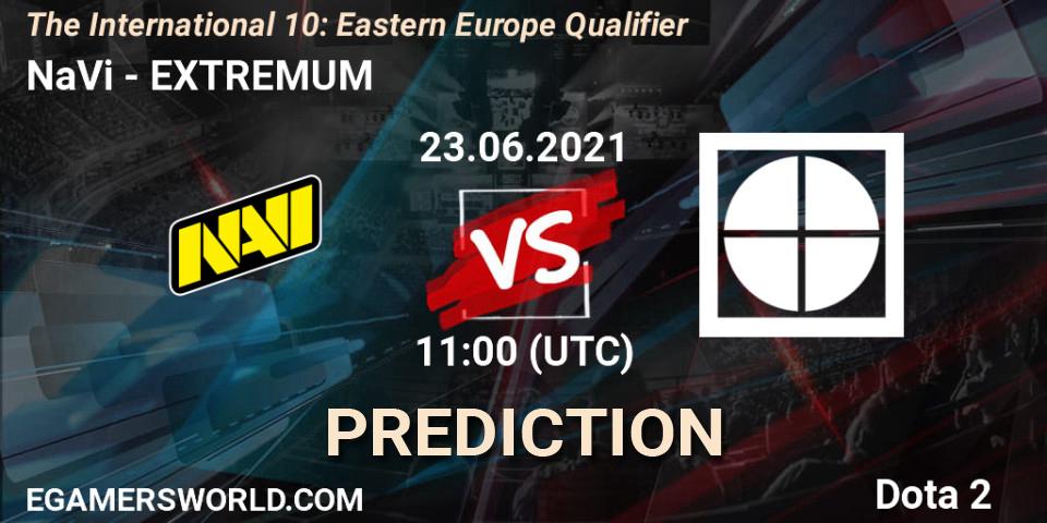 Prognoza NaVi - EXTREMUM. 23.06.21, Dota 2, The International 10: Eastern Europe Qualifier