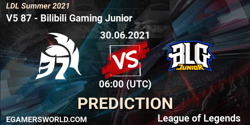 Prognoza V5 87 - Bilibili Gaming Junior. 30.06.2021 at 06:00, LoL, LDL Summer 2021