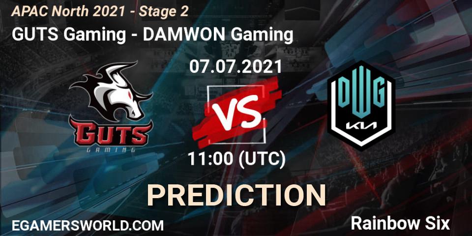 Prognoza GUTS Gaming - DAMWON Gaming. 07.07.2021 at 11:00, Rainbow Six, APAC North 2021 - Stage 2