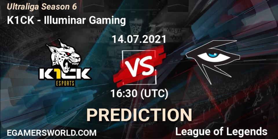 Prognoza K1CK - Illuminar Gaming. 14.07.2021 at 16:30, LoL, Ultraliga Season 6