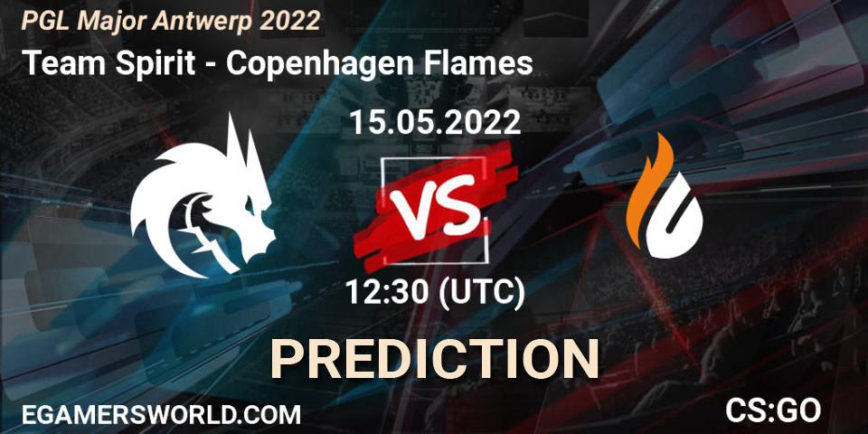 Prognoza Team Spirit - Copenhagen Flames. 15.05.2022 at 12:55, Counter-Strike (CS2), PGL Major Antwerp 2022