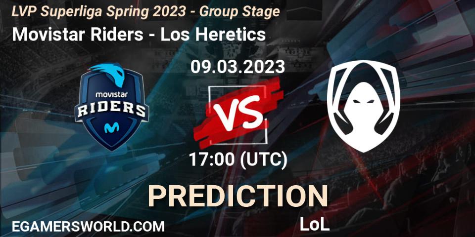 Prognoza Movistar Riders - Los Heretics. 09.03.2023 at 21:00, LoL, LVP Superliga Spring 2023 - Group Stage