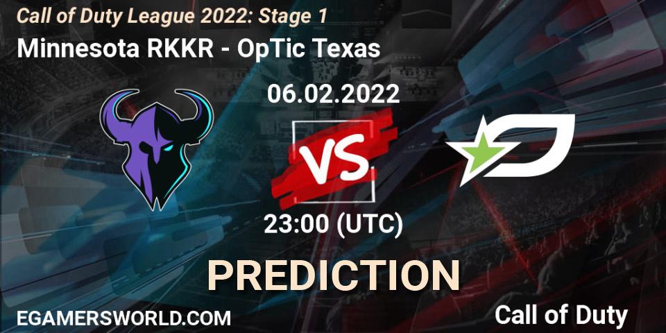 Prognoza Minnesota RØKKR - OpTic Texas. 06.02.22, Call of Duty, Call of Duty League 2022: Stage 1