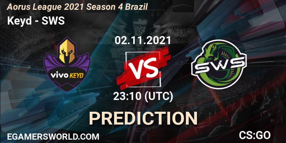 Prognoza Keyd - SWS. 02.11.2021 at 23:10, Counter-Strike (CS2), Aorus League 2021 Season 4 Brazil