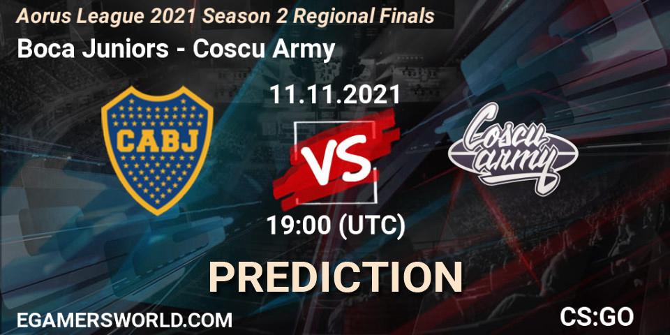 Prognoza Boca Juniors - Coscu Army. 11.11.2021 at 19:00, Counter-Strike (CS2), Aorus League 2021 Season 2 Regional Finals
