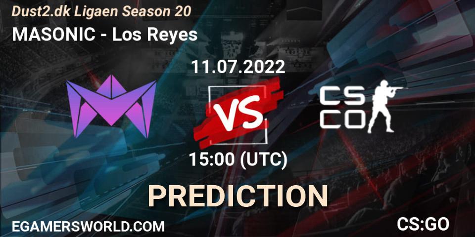 Prognoza MASONIC - Los Reyes. 11.07.2022 at 13:25, Counter-Strike (CS2), Dust2.dk Ligaen Season 20