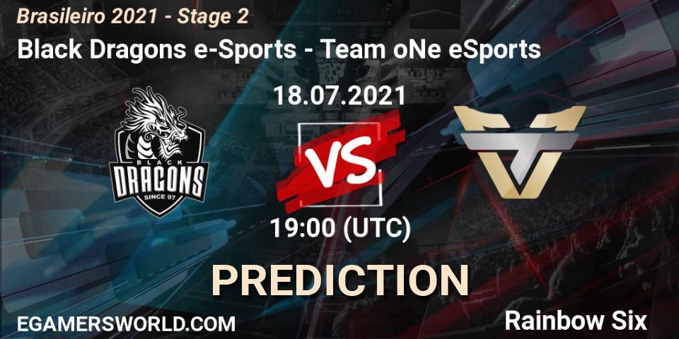 Prognoza Black Dragons e-Sports - Team oNe eSports. 18.07.2021 at 19:00, Rainbow Six, Brasileirão 2021 - Stage 2