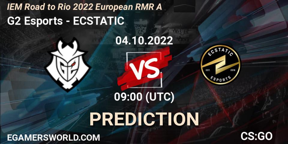 Prognoza G2 Esports - ECSTATIC. 04.10.2022 at 10:40, Counter-Strike (CS2), IEM Road to Rio 2022 European RMR A