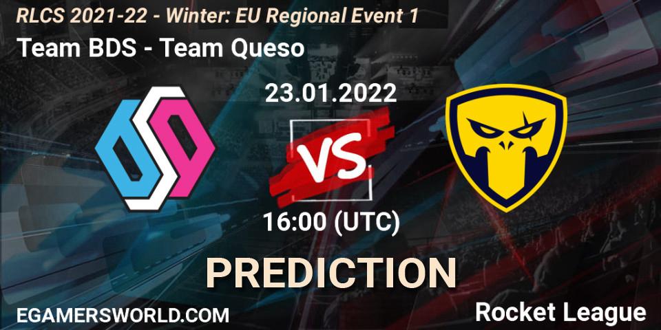 Prognoza Team BDS - Team Queso. 23.01.2022 at 16:00, Rocket League, RLCS 2021-22 - Winter: EU Regional Event 1