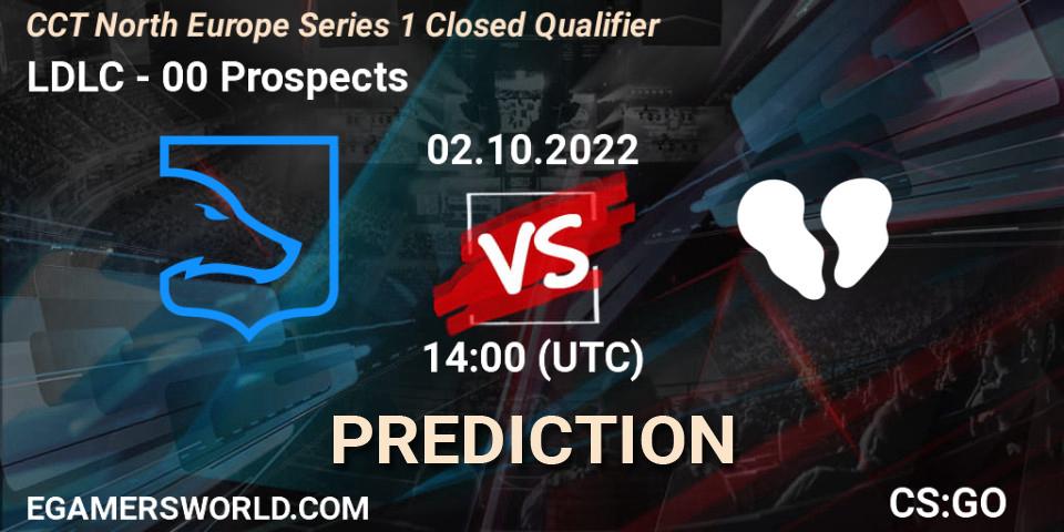 Prognoza LDLC - 00 Prospects. 02.10.2022 at 14:00, Counter-Strike (CS2), CCT North Europe Series 1 Closed Qualifier