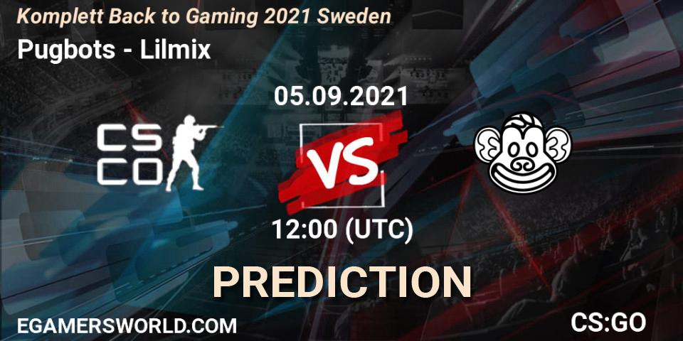 Prognoza Pugbots - Lilmix. 05.09.2021 at 12:00, Counter-Strike (CS2), Komplett Back to Gaming 2021 Sweden