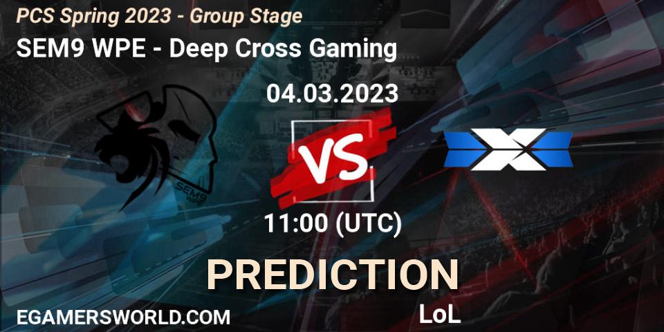 Prognoza SEM9 WPE - Deep Cross Gaming. 10.02.23, LoL, PCS Spring 2023 - Group Stage